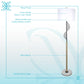 Spiral Radiance I Metal & Marble Floor Lamp - Matte Black / Soft Gold