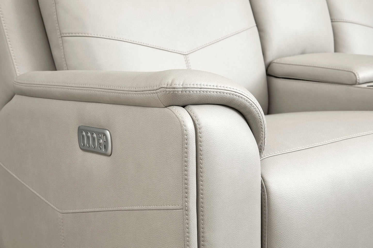 Vernon - Power Reclining Loveseat With Console, Power Headrests, Lumbar, Heat & Massage