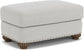 Patterson - Fabric Ottoman, Nailhead Trim