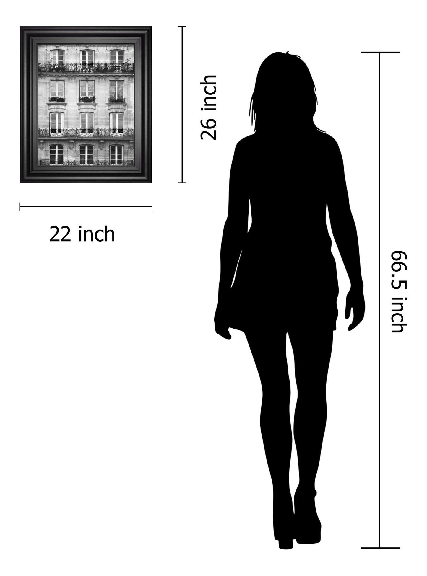 Across The Street Il By Laura Marshall - Framed Print Wall Art - White