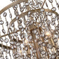Valka - 6 Light Crystal Chandelier - Light Brown