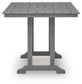Sanctuary Beach - Square Counter Table With Umbrella Option - Dark Gray