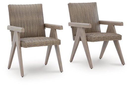 Cliff Trails - Arm Chair (Set of 2) - Beige