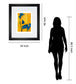 In View Of Il By Augustine - Framed Print Wall Art - Yellow