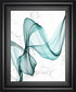 22x26 Teal Ribbons I By Irena Orlov - Light Blue