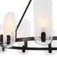 Ellipse - 10 Light Chandelier - Dark Bronze