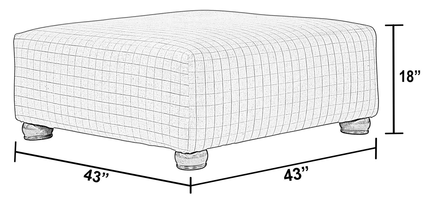 Briarcliff - Cocktail Ottoman - Sandstone