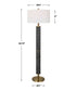 Summit - Rustic Floor Lamp - Black