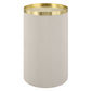 Circuit - Brass & White Accent Table - White