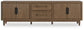 Roanhowe - Extra Large TV Stand - Brown