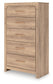 Kinlanni - Five Drawer Chest - Tan