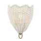 Biddeford - 1 Light Beaded Sconce - Gold / White