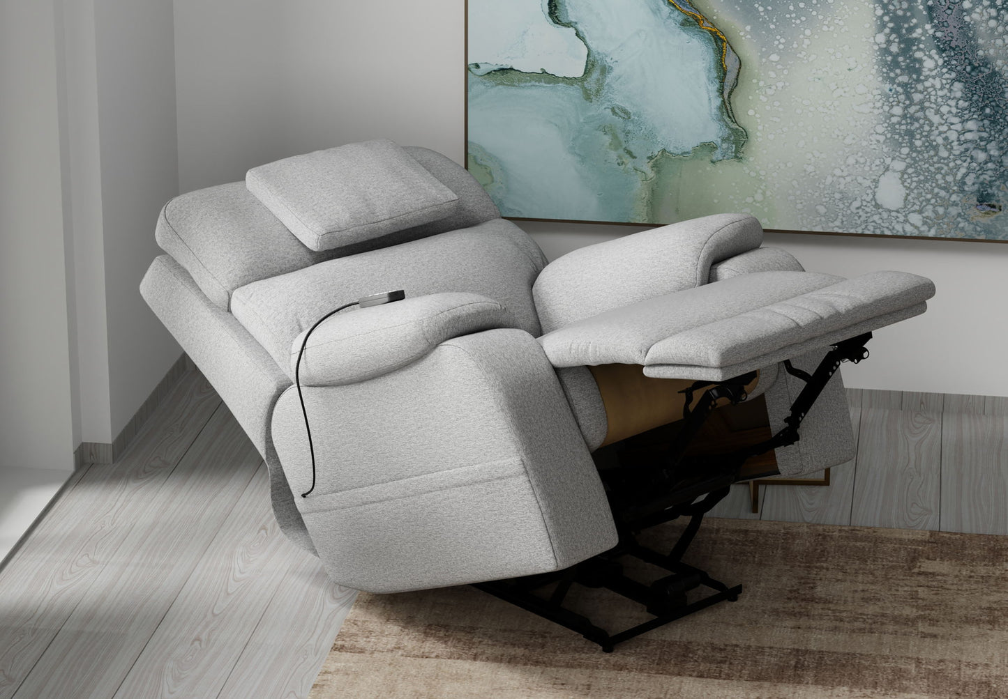 Dreamtime - Power Headrest Power Lay Flat Recliner With CR3 Heat/Massage/Zero Gravity