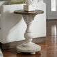 Morgan Creek - Chair Side Table - Antique White / Wirebrushed Tobacco Accents