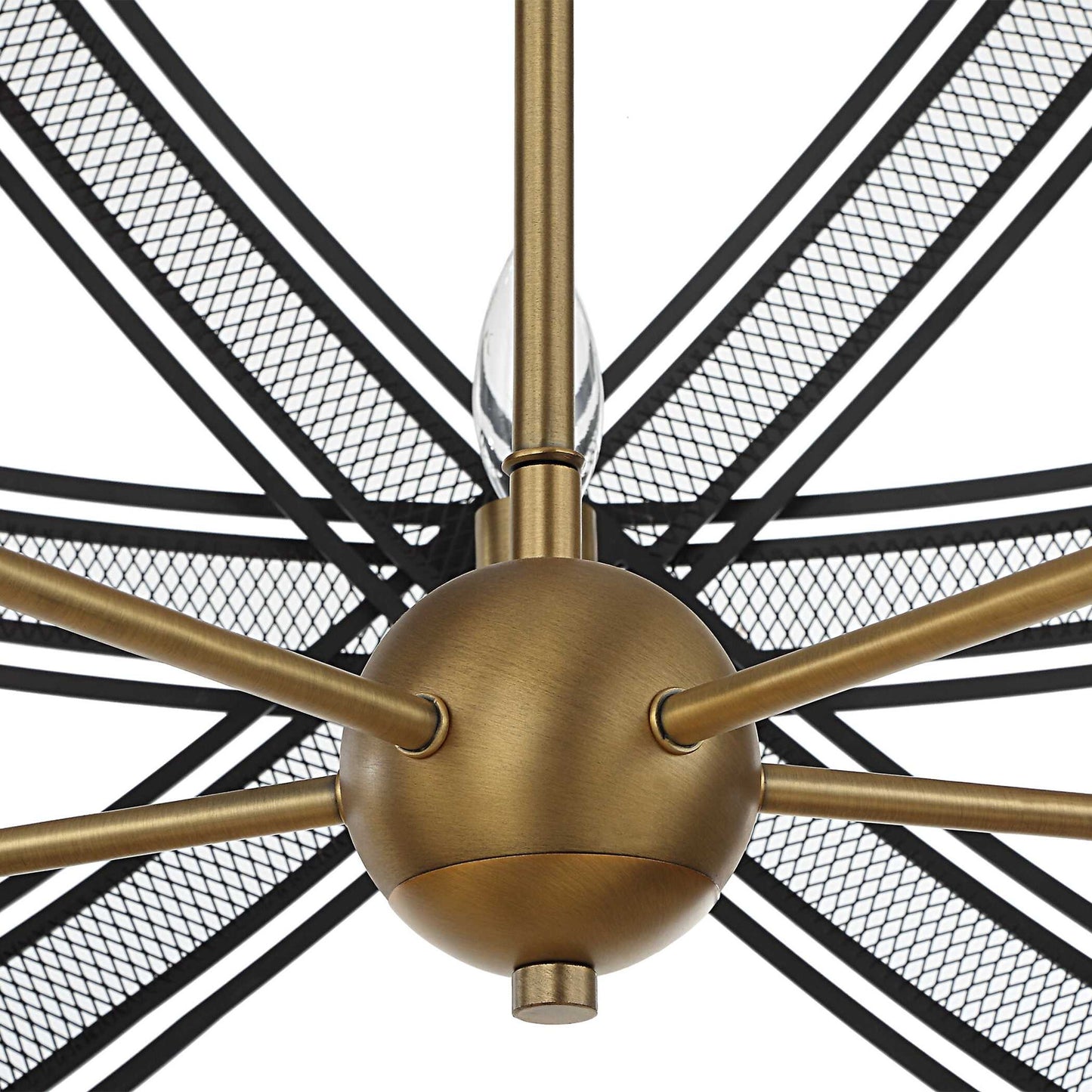 Spherical - 5 Light Pendant - Black