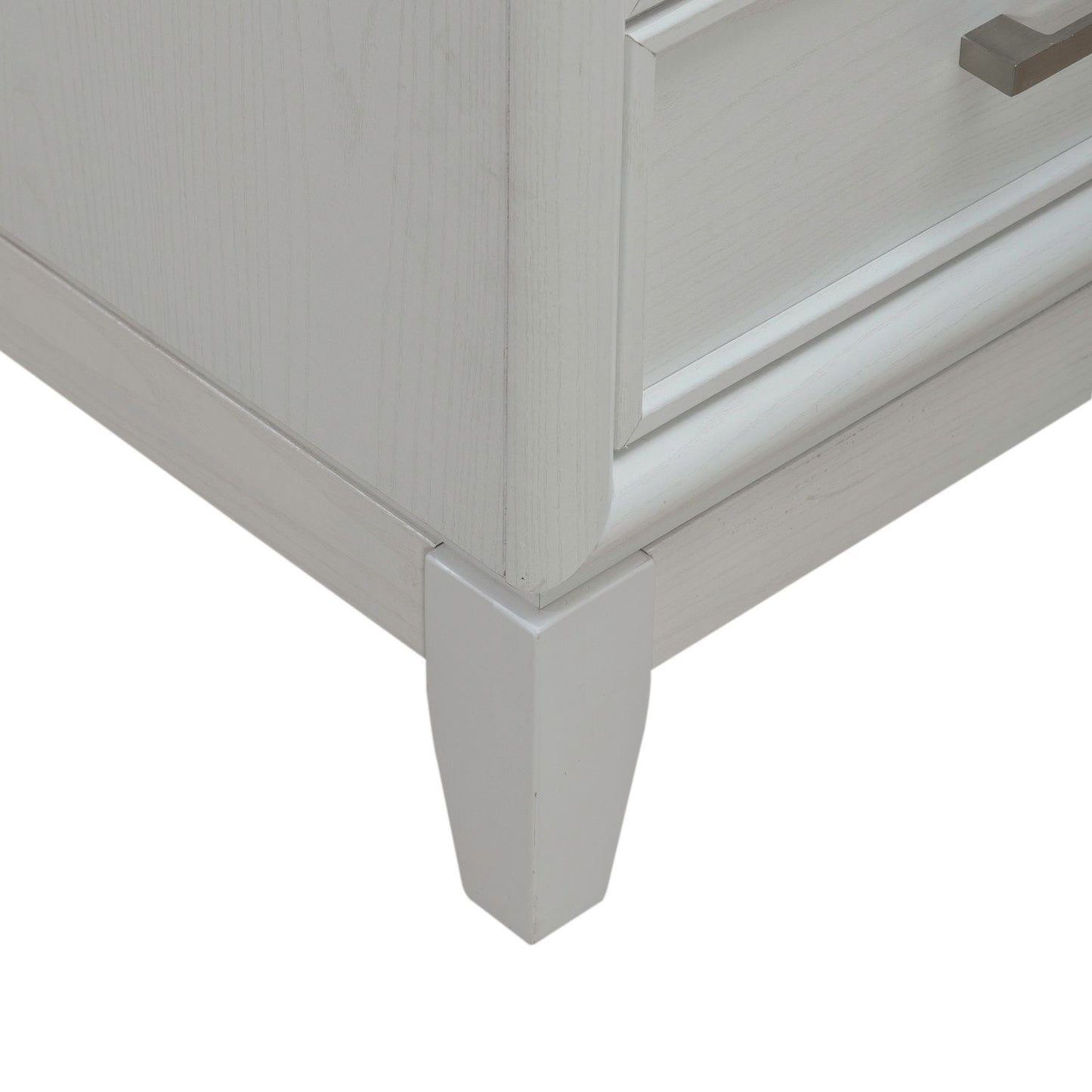 Reflections - Nightstand With Lights and Charging Station - White