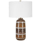 Roan - Artisian Table Lamp - Dark Brown