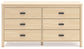 Cabinella - Six Drawer Dresser - Tan