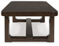 Breckington - Rectangular Cocktail Table - Dark Brown