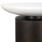 Olso - Outdoor Accent Table - Bronze / White