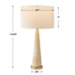 Perkins - Travertine Table Lamp - Brown