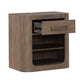 South Bend - Open Nightstand With Charging Station - Brown