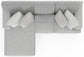 Logan - Upholstered Sectional With Comfort Coil Seating And Accent Pillows Included