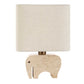 Tusk - Travertine Accent Lamp - Beige