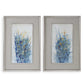 Indigo Florals - Framed Art (Set of 2) - Blue