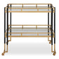 Kentmore - Modern Bar Cart - Gold