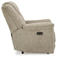 Hindmarsh - Power Recliner/ Adj Headrest - Stone