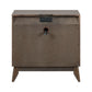 Century Modern - Nightstand With Charging Station - Walnut