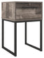 Neilsville - One Drawer Night Stand - Black / Gray