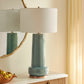 Claudin - Table Lamp - Aqua Blue