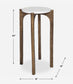 Vivi - Marble Drink Table - Bronze