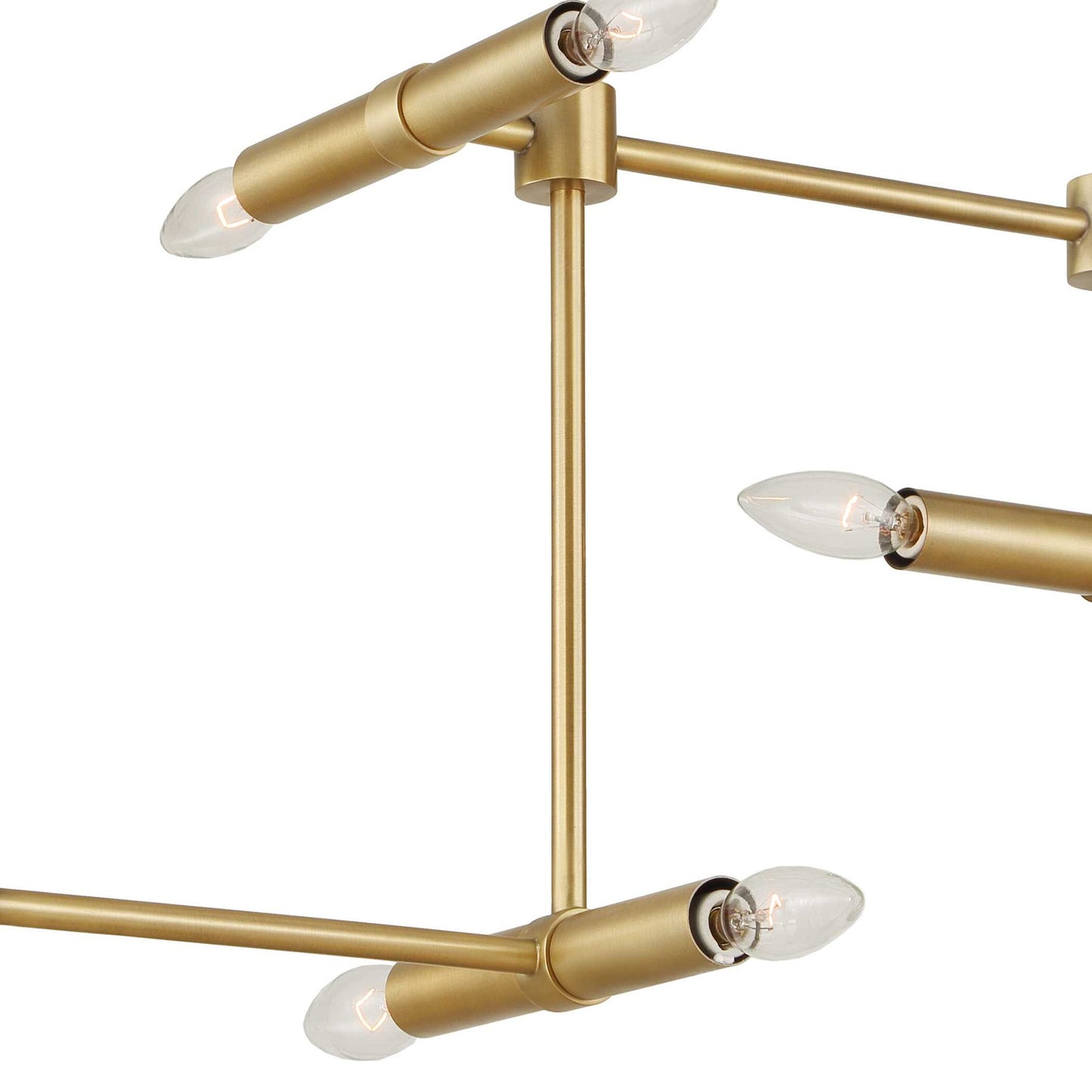 Cadre - 14 Light Modern Linear Pendant - Gold