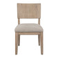 Proximity Place - Panel Back Side Chair - Barley Buff
