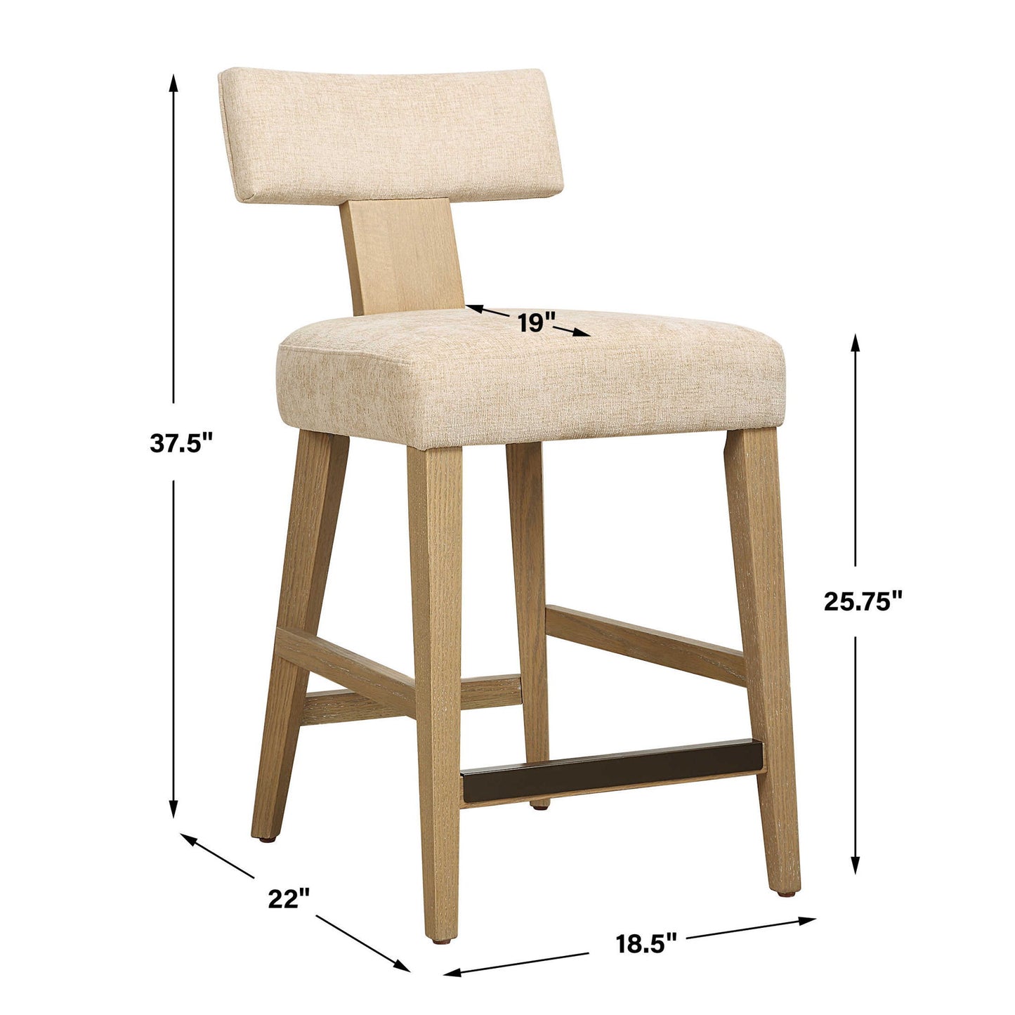 Elysian - Counter Stool - Beige