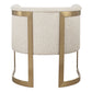Bellina - Plush Barrel Chair - Gold
