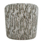 Mari - Boucle Swivel Chair - Green / White