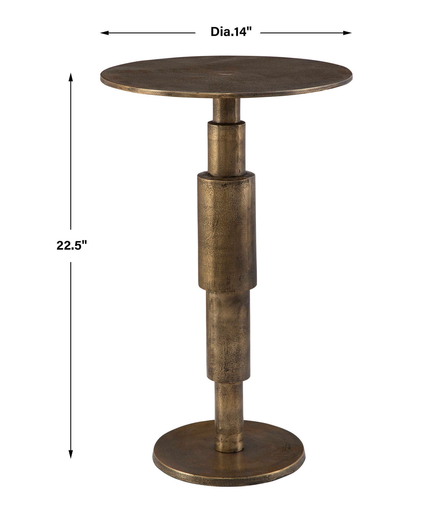 Descend - Accent Table - Gold