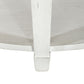 Allyson Park - Round Cocktail Table - Wirebrushed White / Charcoal