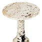 Cadas - Indoor-Outdoor Stone Side Table - Black / White