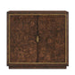 Flores - Burl Wood 2 Door Cabinet - Brass,Woodtone