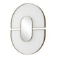Encase - Modern Oval Mirror - White
