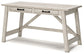 Carynhurst - Home Office Large Leg Desk - Whitewash