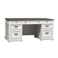 Allyson Park - Credenza - Wirebrushed White / Charcoal