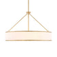 Algiers - 8 Light Drum Pendant - Gold / White