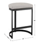 Ivanna - Iron Counter Stool - Black