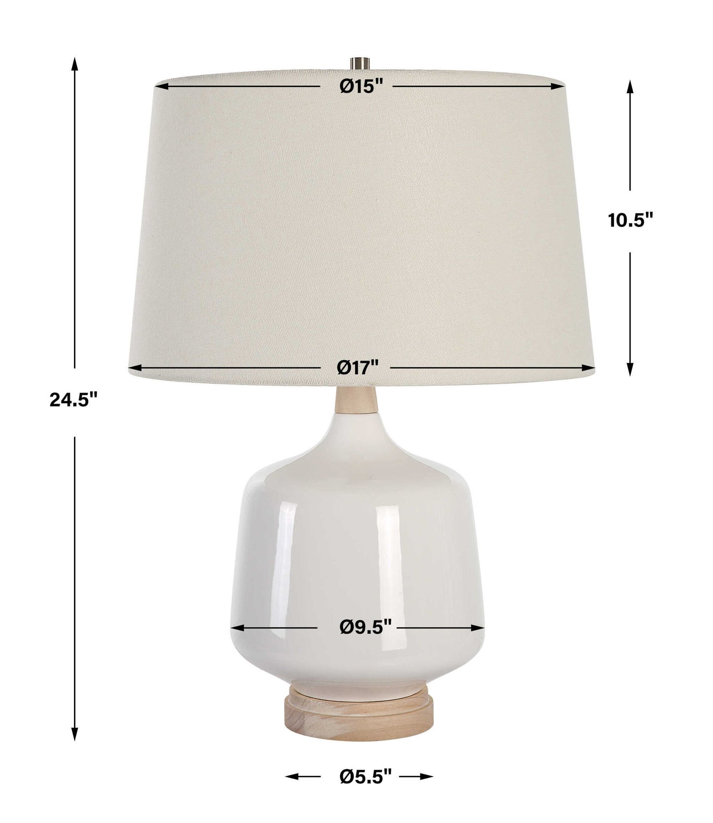 Opal - Table Lamp - Gloss White